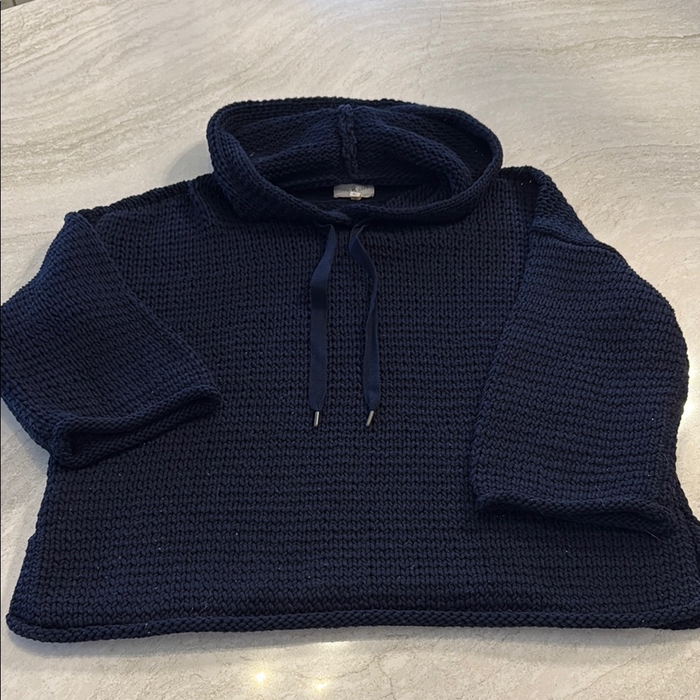 Lou and Grey Navy hoodie Sweater sz M